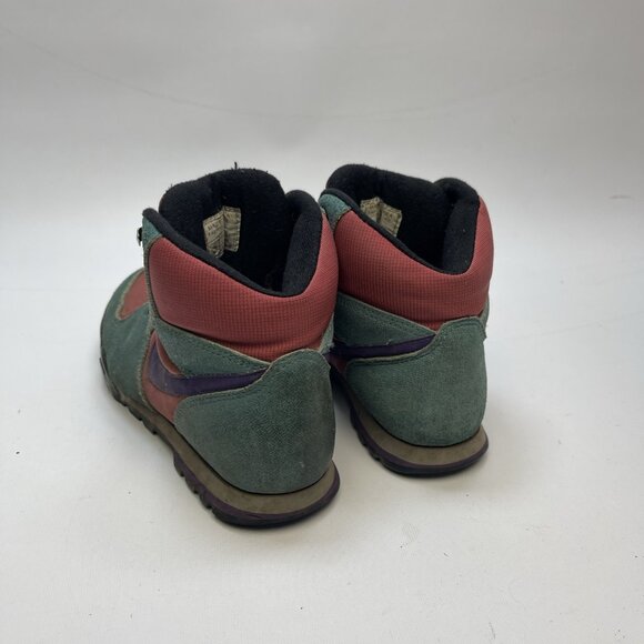 Vintage 1991 Nike Hiking Boots Trail Shoes Red / Purple Green / Wom Sz7 US Read - Picture 3 of 16